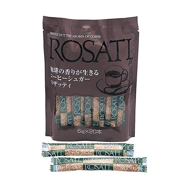 ROSATI 커피 향을 살리는 커피 전용 슈가 로자티 스틱 6g x 20봉