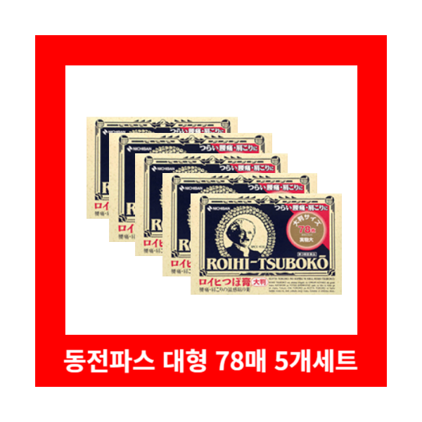 동전파스 대형 78매 5개세트 로이히츠보코