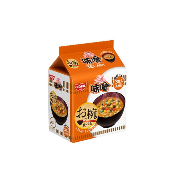 [NISSIN] 그릇에 먹는 컵 누들 된장 3개입