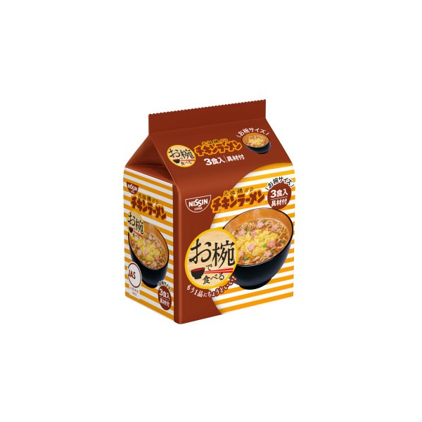 그릇에 먹는 치킨 라면 3개입 그릇용