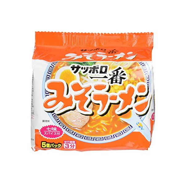 [sapporo-1ban] 삿포로 이치방 미소 라멘 5개입