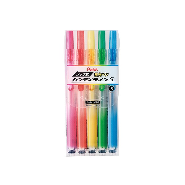 Pentel 핸디라인 뚜껑이 없는 형광펜