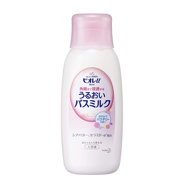 비오레 바스 밀크 보습 입욕액 은은한 파우더리 향 600ml
