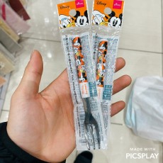 디즈니 미키마우스 도날드 수저포크
