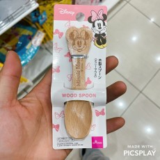 디즈니 미니마우스 나무 스푼(수저)