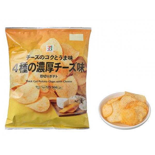 세븐일레븐 포테이토칩 진한 치즈 맛 일본 편의점 과자