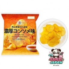 세븐일레븐 포테이토칩 농후 콘소메맛 65g 일본 편의점 과자