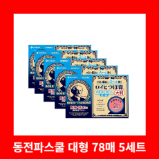 동전파스 쿨 대형 신상품 ★78매 로이히츠보코 5개세트