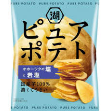 호수 이케야 퓨어 감자 오호츠크 소금과 ​​바위 소금 55g