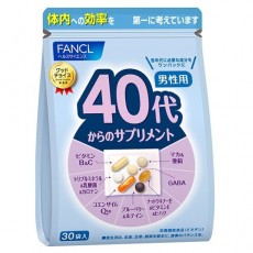 판클 FANCL 40대부터의 보충제 남성용(개 포장 30포×3봉 세트)