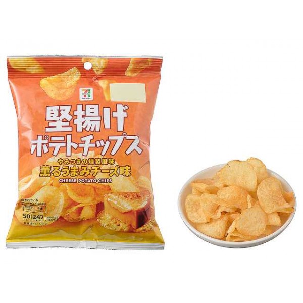 세븐일레븐 포테이토칩 우마미 치즈 맛 65g 일본 편의점 과자