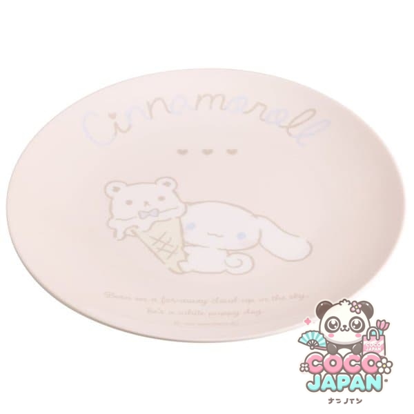 스케이터 얇은 멜라민 플레이트 시나모롤 내츄럴 MPL20P