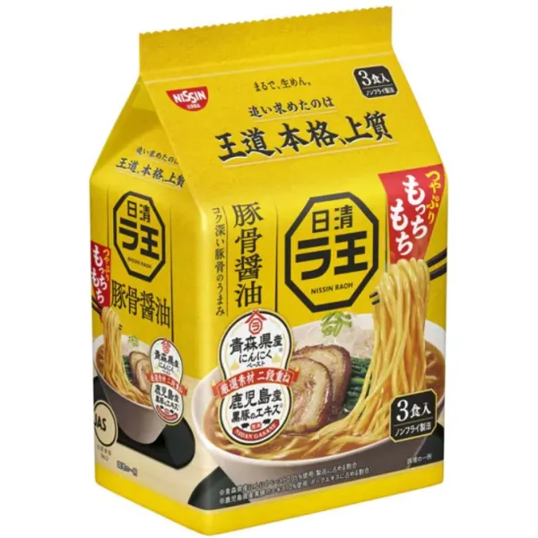 [nissin] 라왕 돼지뼈  봉지라면 3개입  279g