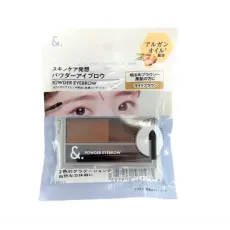 다이소재팬 DAISO n. 파우더 눈썹 팔레트 천연 갈색