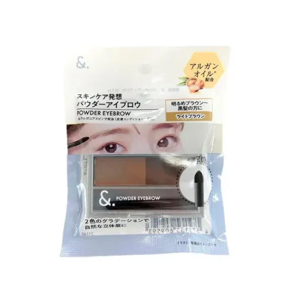 다이소재팬 DAISO n. 파우더 눈썹 팔레트 천연 갈색