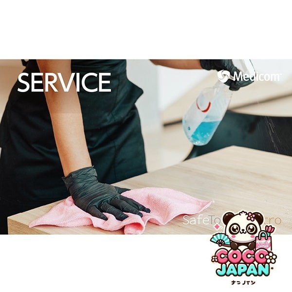 Medicom Japan Safe Touch Bistro 니트릴 장갑, 크기 M, 100 조각 [파우더 없음 (파우더 없음) 검은 색]