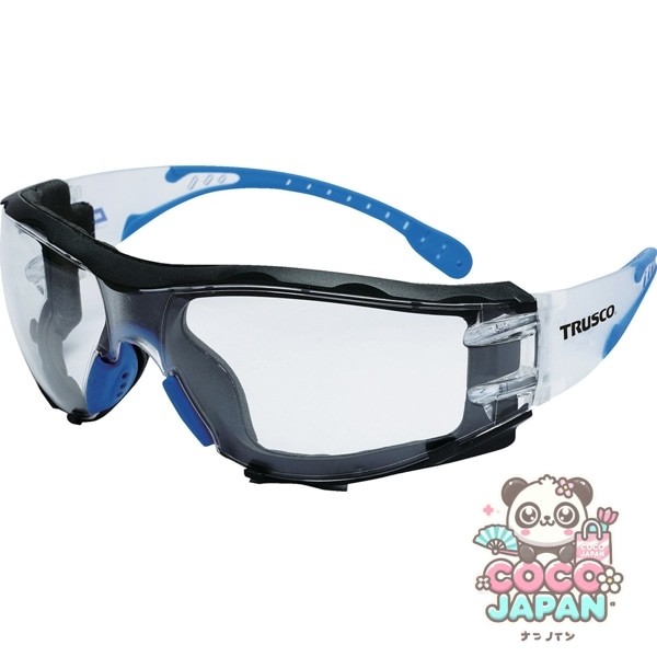 Trusco Nakayama Truscoslpgg [Trusco Ultra-lightweight Protection Glasses 26G, 스토리지 백이 포함 된 근접 방진 프레임이있는 투명 렌즈]