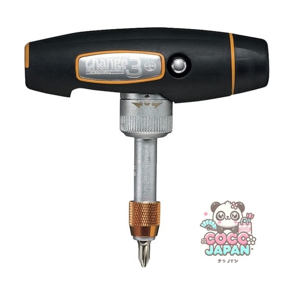 최고의 도구 최고의 도구 CR3-04590Y [BEST TOOL BEST 3WAY RATCET 드라이버 변경 3 노란색]