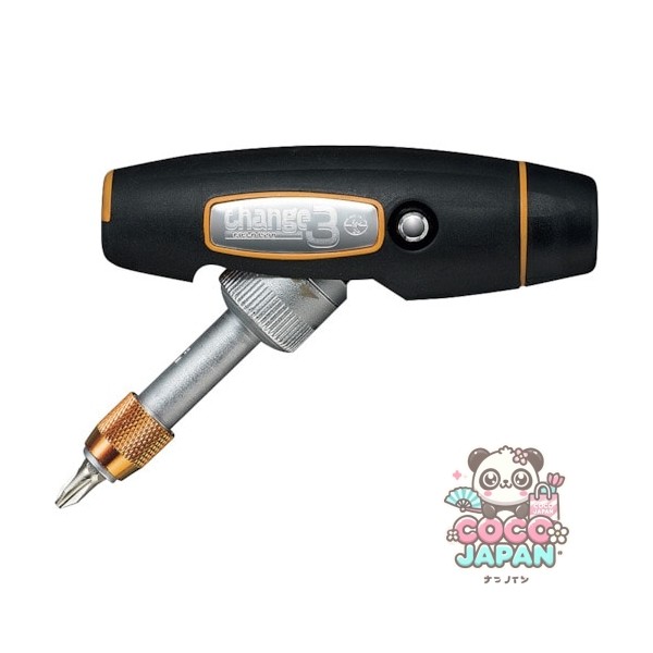 최고의 도구 최고의 도구 CR3-04590Y [BEST TOOL BEST 3WAY RATCET 드라이버 변경 3 노란색]
