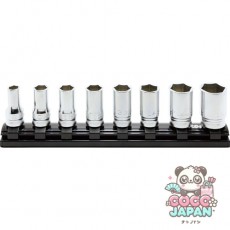 KO-KEN RS3300XZ12 [9.5mm 플러그인 Z-EAL Semi-Deep Socket Rail 세트 12]