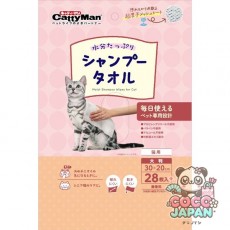 도기맨 하야시 캐티맨 웨트 샴푸 타월 고양이용 대형 28장