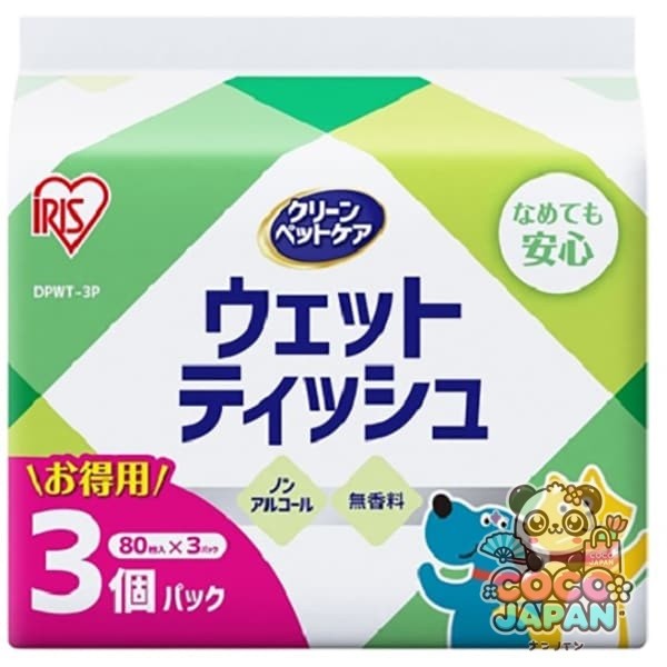 아이리스 오야마 IRIS OHYAMADPWT-3P [애완동물용 젖은 티슈 3P]