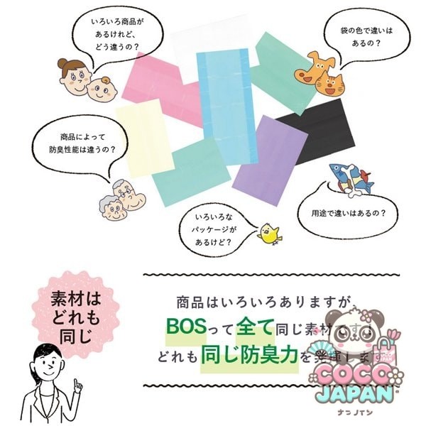 크릴론 화성 보스 BOS 똥이 냄새가 나지 않는 가방 BOS 고양이용 상자형 M사이즈 90장