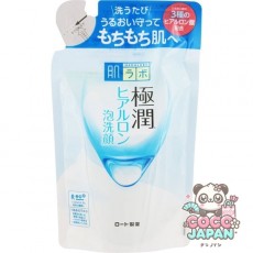 로트 제약 ROHTO 하다라보 극윤 히알루론 거품 세안 리필 140ml