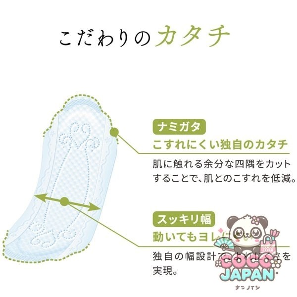 생리대 엘리스 맨살의 기모치 루나핏트 울트라 슬림 (많은 낮~보통의 일용) 날개 없음 20.5cm 27코