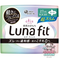 생리대 엘리스 맨살의 기모치 루나핏 슈퍼 슬림 (특히 많은 주간) 날개 달린 27 cm 16 코 [생리 용품]