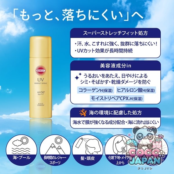 썬컷 SUNCUT 한정 썬컷 R 퍼펙트 UV 스프레이 폼 폼 푸딩 60g [자외선 차단제]