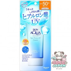SKIN AQUA 스킨 아쿠아 슈퍼 모이스처 UV 에센스 80g SPF50+/PA++++ 풍부한 수분 슈퍼 워터 프루프 [썬크림 얼굴·몸용]