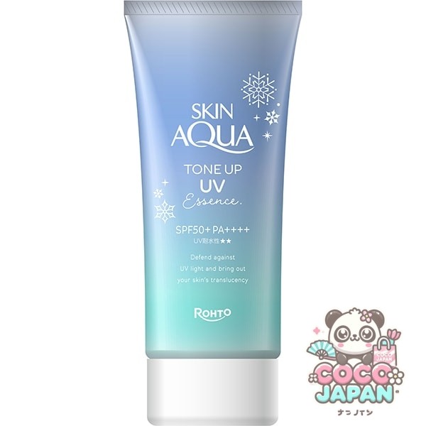 SKIN AQUA 스킨 아쿠아 톤 업 UV 에센스 블루 80g SPF50+/PA++++ 블루 컬러 색백 피부 사본의 향기 [썬크림 얼굴·몸용]