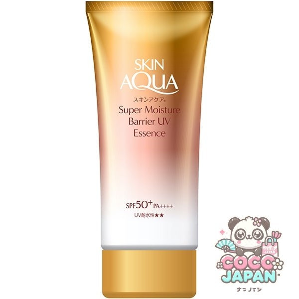 SKIN AQUA 스킨 아쿠아 슈퍼 모이스처 배리어 UV 에센스 70g SPF50+/PA++++ 배리어 피트 처방 밀착 UV 미용액 성분 배합 [썬크림 얼굴·몸용]