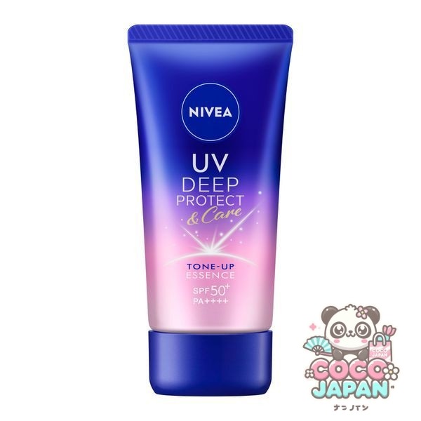 NIVEA 니베아 UV 딥 프로텍트 & 케어 톤 업 에센스 50g SPF50+ PA+++ + [썬크림 얼굴·몸용]