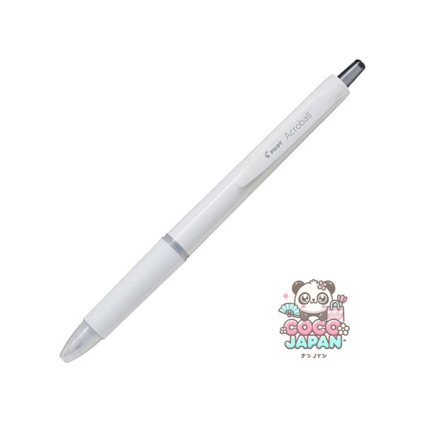 파일럿 PILOT 유성 볼펜 아크로 볼 0.5mm 오프 화이트(블랙 잉크) BAB-15-OWB
