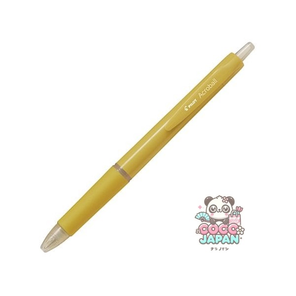 파일럿 PILOT 유성 볼펜 아크로볼 0.5mm 옐로우(블랙 잉크) BAB-15-YB