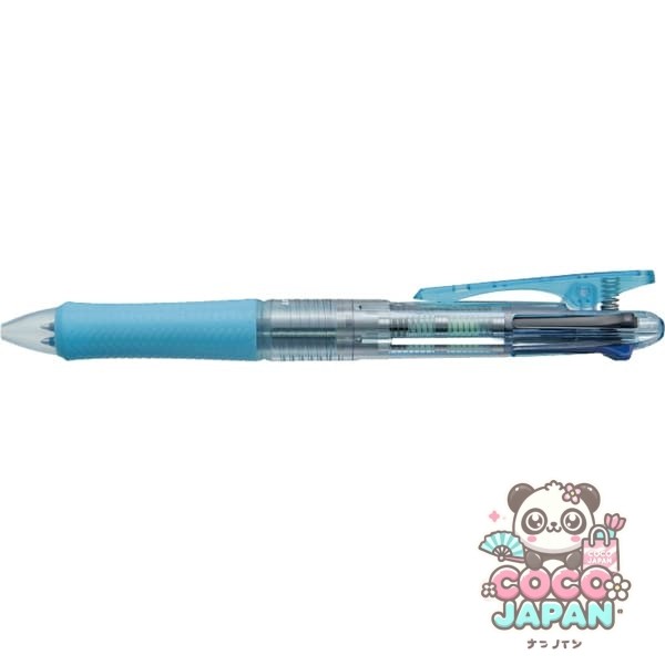 파일럿 PILOT 다색 볼펜 아크로 볼 4 유성 볼펜 0.5mm 극세 블랙 · 레드 · 블루 · 그린 클리어 소프트 블루 BKAB-45EF-CSL