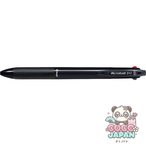 파일럿 PILOT 다기능 펜 아크로볼 3+1 유성 볼펜 0.5mm 극세 블랙・레드・파랑 샤프 0.5mm 블랙 BKHAB-50EF-B