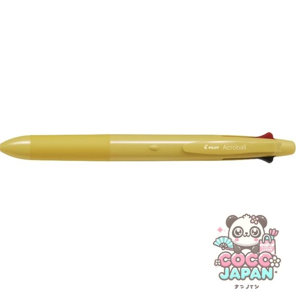파일럿 PILOT 다기능 펜 아크로볼 4+1 유성 볼펜 0.5mm 극세 블랙・레드・블루・그린 샤프 0.5mm 옐로우 BH41AB-155-Y