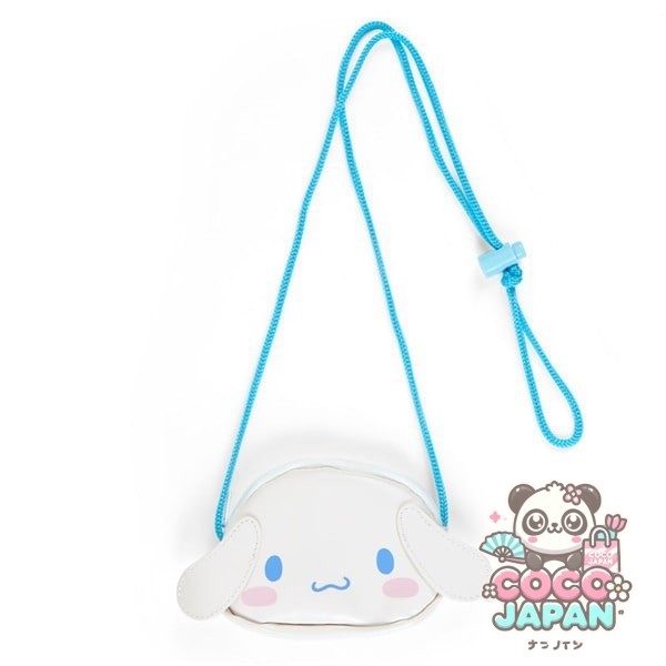 Sanrio Sanrio Sanrio 캐릭터 로프가있는 얼굴 모양 동전 케이스 계피 롤 [캐릭터 상품]