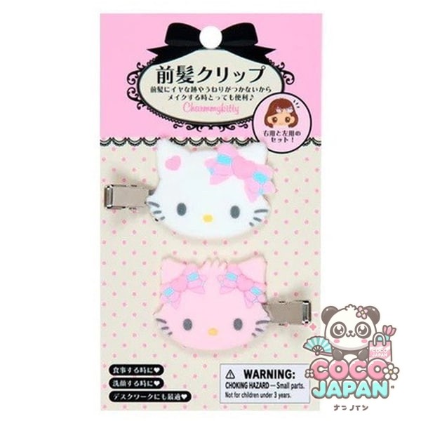 산리오 Sanrio 산리오 캐릭터스 챠미 키티 플록키 앞머리 클립