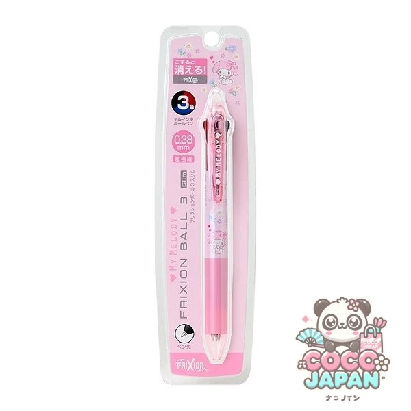  Sanrio 캐릭터 3 색 볼펜 마찰 공 3 슬림 마이 멜로디