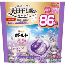 보르도(보루도) 젤 ​​볼(캡슐) 4in1 마음 편안한 화이트 라벤더 & 재스민의 향기 리필 테라 점보 86개 [세탁 세제]