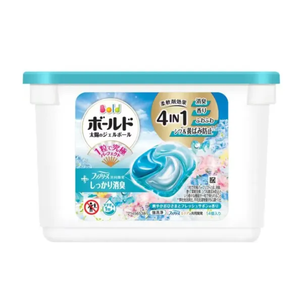 보르도(보루도) 젤 ​​볼(캡슐) 4in1 상쾌한 오이사마와 신선한 사본의 향기 본체 14개 [세탁 세제]