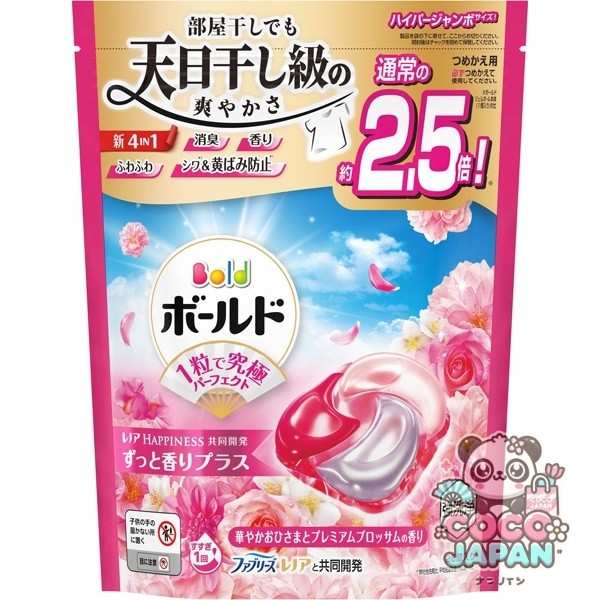 보르도(보루도) 젤 ​​볼(캡슐) 4in1 화려한 오이사마와 프리미엄 블러섬의 향기 리필 하이퍼 점보 28개 [세탁 세제]