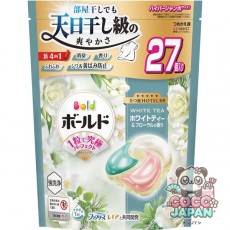 보르도(보루도) 세탁 세제 젤 ​​볼(캡슐)(캡슐) 4in1 화이트 티 & 플로랄 향기 리필 하이퍼 점보 27개