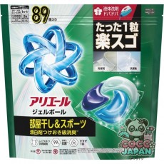 ARIEL 아리에르 젤 볼(캡슐) 프로 방 말린 × 철벽 배리어 방 말려도 상쾌한 향기 리필 테라 점보 89 개 [세탁 세제]