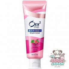 선 스타 SUNSTAR Ora2 오라 투 오라 2 me (오라 투미) 스테인 클리어 페이스트 복숭아 리프 민트 130g [치약 의약 부외품 화이트닝 구취 예방]