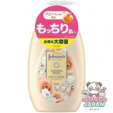 존슨 바디 케어 존슨 바디 케어 엑스트라 케어 아로마 우유 500ml 로즈와 재스민 향기 대용량 바디 크림 바디 밀크 로션 펌프 보습